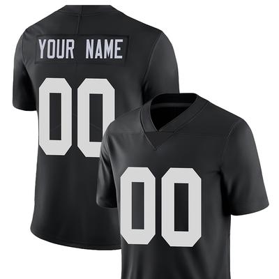 Customized Name And Number Men's Short Sleeve Breathable V-neck Embroidery Personalized American Football Jersey, Party Games Training