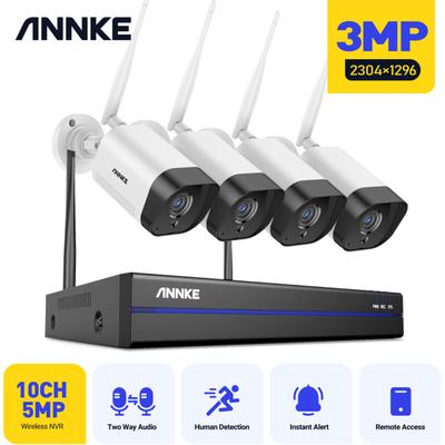 WE400 8CH 3MP Super hd Wireless-Sicherheitskamerasystem mit 4PCS 3MP IP-Kameras