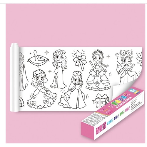 Bestes Weihnachtsgeschenk Kinderzeichenrolle leicht zu zerreißen mit Malpartner-12 Buntstifte 118''x118'' (300cmx300cm) Image