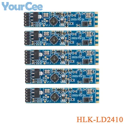 5pcs/1pc HLK-LD2410 24Ghz Smart Human Presence Radar Module LD2410 24G Millimeter Wave Motion Switch