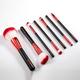 GLAMX® GX21 | 8 Piece Candy Apple Red & Black Makeup Brush Set | Comes With A Stylish, Luxury Black Case | Professional Makeup Brush Set | Suitable for MUA (Makeup Artists)