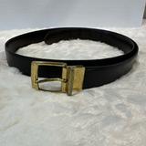 Coach Accessories | Coach Men's Square Roller Brass Buckle Reversible Belt 38 Brown Black | Color: Black/Brown | Size: 38"