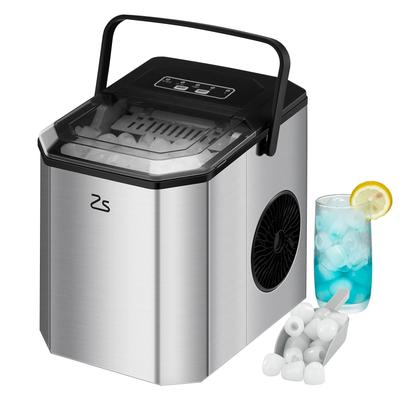 Ice Maker Countertop with Bullet Ice, 10,000pcs/26Lbs/Day, Portable Ice Machine with Ice Scoop