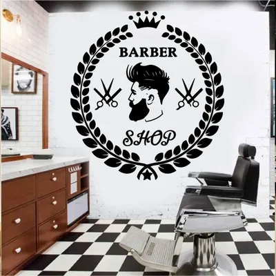 Kunst Barber Shop Wand Decals Vinyl Home Interior Mode Wand Aufkleber Wohnzimmer Home Zubehör Für Image