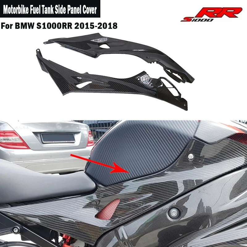 Motorrad für BMW S1000RR S1000 RR S1000R 2015 2016 2017 2018 abs Carbon Lack Kraftstoff tanks chutz Seiten platte Abdeckung Verkleidung Image