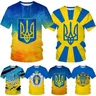 Nuova maglietta a maniche corte ucraina uomo e donna t-shirt con stampa Casual tema patriottico