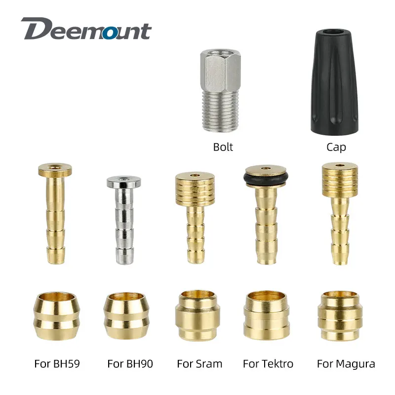 Fahrradbremse Kupfer Olive Head Verbindungseinsatz/Ölnadel-Set für Shimano BH59 BH90 Sram Magura Tektro hydraulische Scheibenbremse Image