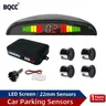 BQCC sensori di parcheggio per auto Kit di parcheggio Display a LED 4 sensori 22mm