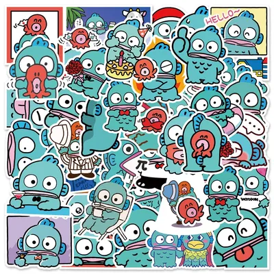 10/30/50 stücke Sanrio hässlichen Fisch Hanton Anime Aufkleber Kawaii Cartoon Aufkleber Telefon Image