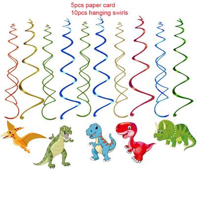 TEMU Set Dinosaur Spiral Hanging Charms, Birthday Party Decoration, Dinosaur Theme Party