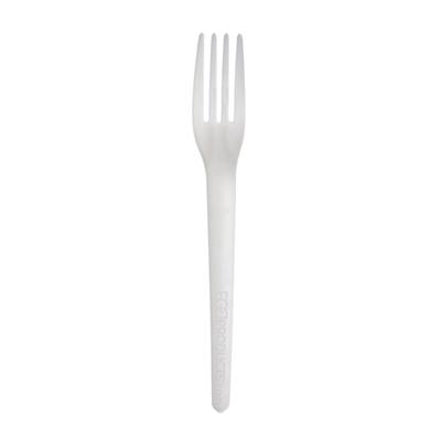 Eco Products EP-S017 7" Plantware Disposable Fork - PLA, White, Case of 1000