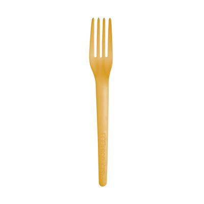 Eco Products EP-S017Y 7" Plantware Disposable Fork - PLA, Yellow