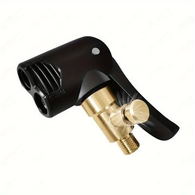 TEMU Tire Inflatable Chuck 2-in-1 Function American French Tire Nozzle Inflatable Inflatable Treasure Conversion Chew Pump Accessories For Car Motorcycle Image