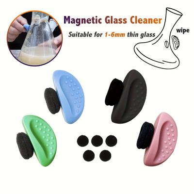 1pc Magnetic Glass Cleaner, Suitable For Small Wat...