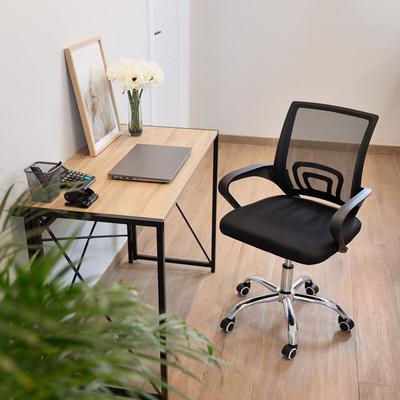 Mc Haus - Atlas Black Bürostuhl, atmungsaktive Rückenlehne, ergonomisch und leicht, mit Armlehnen