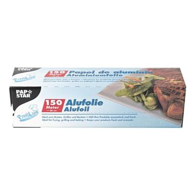 Papstar Alufolie in Faltschachtel - 150 m x 30 cm (LxB) silber, 30 cm