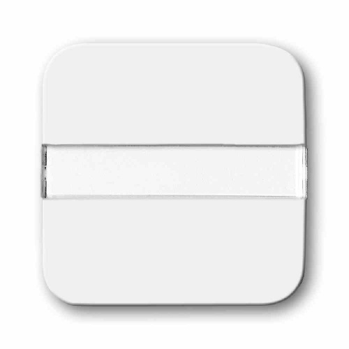 Busch-Jaeger REFLEX SI Wippe einteilig, Schalter/Taster, alpinweiß, glänzend, ohne ISO Aufdruck, mit Beschriftungsfeld Image