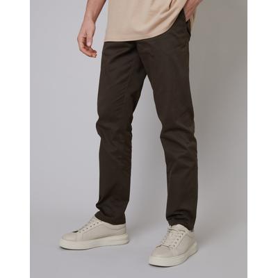 Brown Regular Fit Chino Trousers