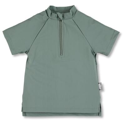 Sterntaler - Kid's Kurzarm-Schwimmshirt Half Zip - Lycra Gr 98/104 grün Image