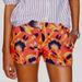 J. Crew Shorts | J.Crew 3” Floral Mini Shorts Guc Sz 0 Spring Summer Cruise Date Night | Color: Orange/Yellow | Size: 0
