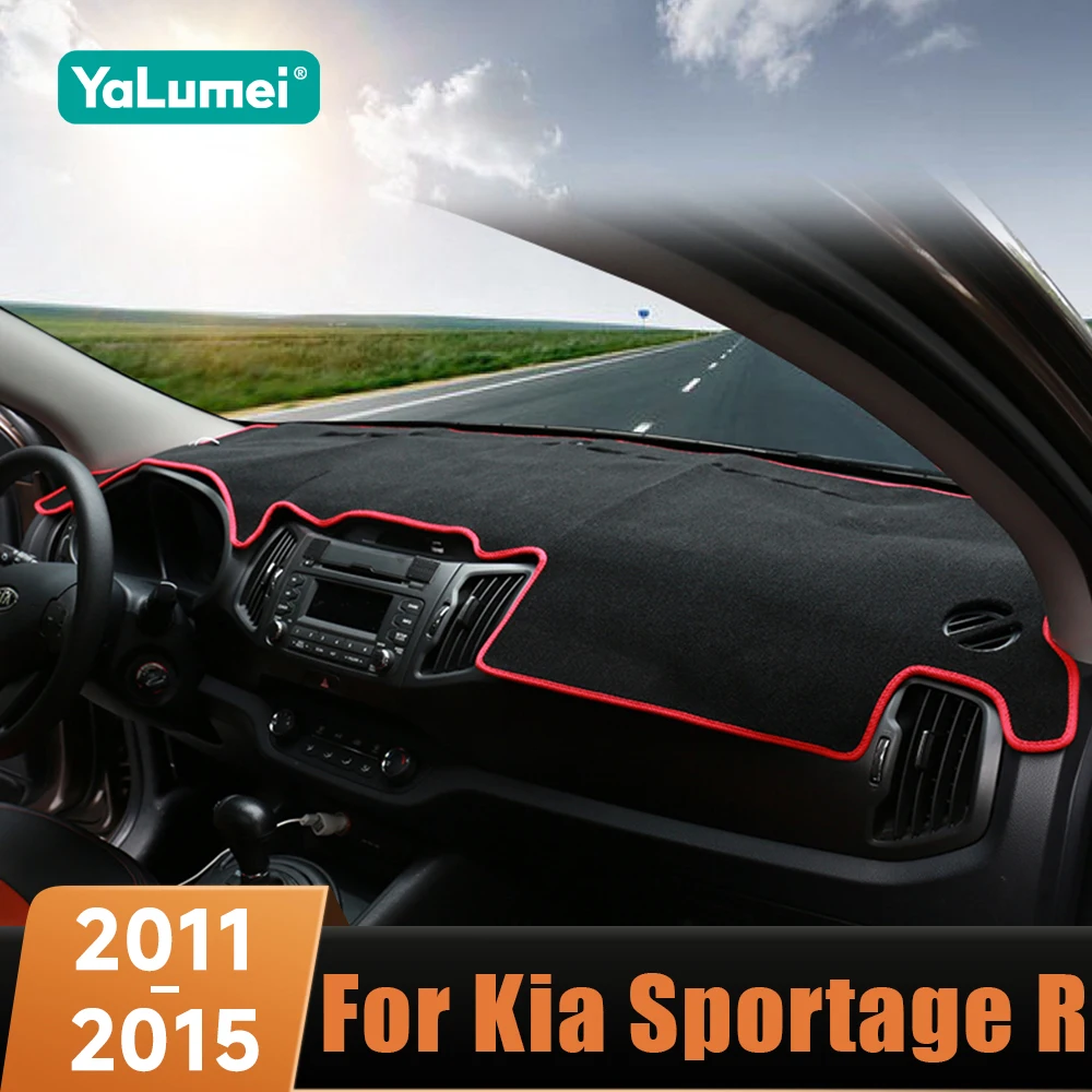 Per Kia Sportage R 3rd 2011 2012 2013 2014 2015 LHD Auto Cruscotto Copertura Tappetini Evitare Luce Pad Anti-Uv caso Tappeti Accessori