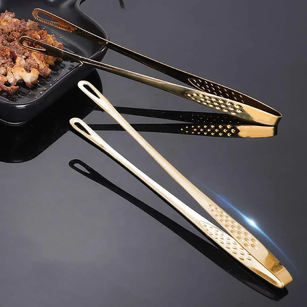 1 Stück Edelstahl Grill zange Pinzette Antihaft Brot Clip Lebensmittel zange Küche Koch zange für Grill Fleisch Meeres früchte Koch buffet Image