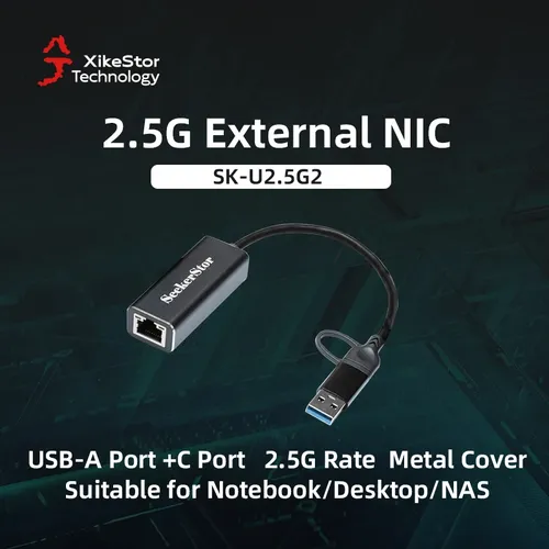 Xike stor 2 5g Netzwerk karte USB & Typ C Ethernet Adapter USB C auf 2 5g Ethernet Adapter 2500
