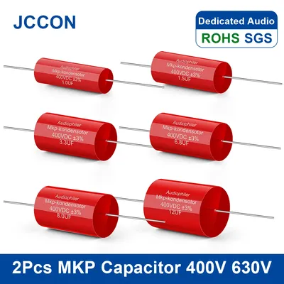 2Pcs MKP Kondensator 400V 630V Audiophiler Kondensotor HIFI Fieber Elektrodenlose Audio Metall Film Image