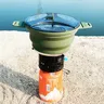 Bouilloire pliante en silicone théière de camping portable mini pot à eau bouillante pour