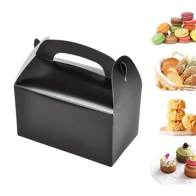 10pcs Black Egg Box Snack Box Gift Box, Baking Packing, Baking Cake Gift Box