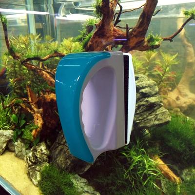 1pc Magnetic Fishbowl Cleaning Brush - Easily Remove Algae From Your Aquarium Tank With This Floating Fish Tank Cleaner!