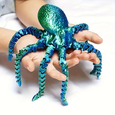 3d Printed Flexible Octopus, Laser Octopus Colorfu...