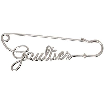 'the Gaultier Safety Pin' Brooch - Black - Jean Pa...