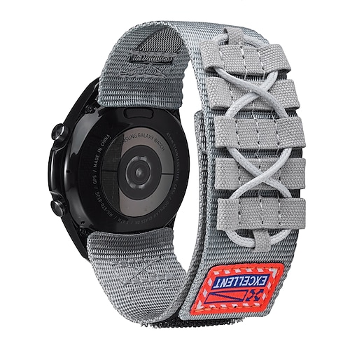 Uhrenarmband für Samsung Galaxy Watch 7/6/5/4 40/44mm, Galaxy Watch 5 Pro 45mm, Galaxy Watch 6/4 Classic 42/46/43/47mm, Watch 3, Active 2, Gear S3 S2 Nylon Ersatz Gurt Geflochten Luxus Verstellbar Image