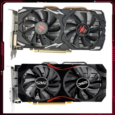 RX580 1/2/4/8GB Gaming Video Card Computer Graphics Card PCI-E X16 DDR3 HD+VGA+DVI placa de video