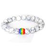 Pride Rainbow Bracelet GAY Bracelet Volcano Stone Bead Bracelet