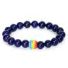 Pride Rainbow Bracelet GAY Bracelet Volcano Stone Bead Bracelet