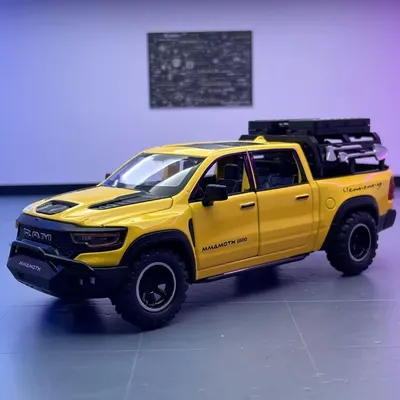 1:32 Dodge RAM 1000 TRX Mammoth Picku Alloy Model Car Toy Diecasts Metal Casting Sound and Light Car