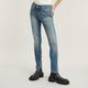 Skinny-fit-Jeans G-STAR RAW "Lhana Skinny Jeans" Gr. 30, Länge 32, blau (sun faded biscay blue) Damen Jeans Röhrenjeans mit Wohlfühlfaktor durch Stretchanteil
