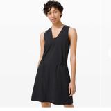 Lululemon Athletica Dresses | Lululemon Dynamic Days Dress Black Tank Dress Pullover Size 8 | Color: Black | Size: 8