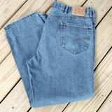 Levi's Jeans | 42 X 32 Levi Strauss 550 Denim Jean Pant Faded Straight Leg Classic 5 Pocket | Color: Blue/White | Size: 42
