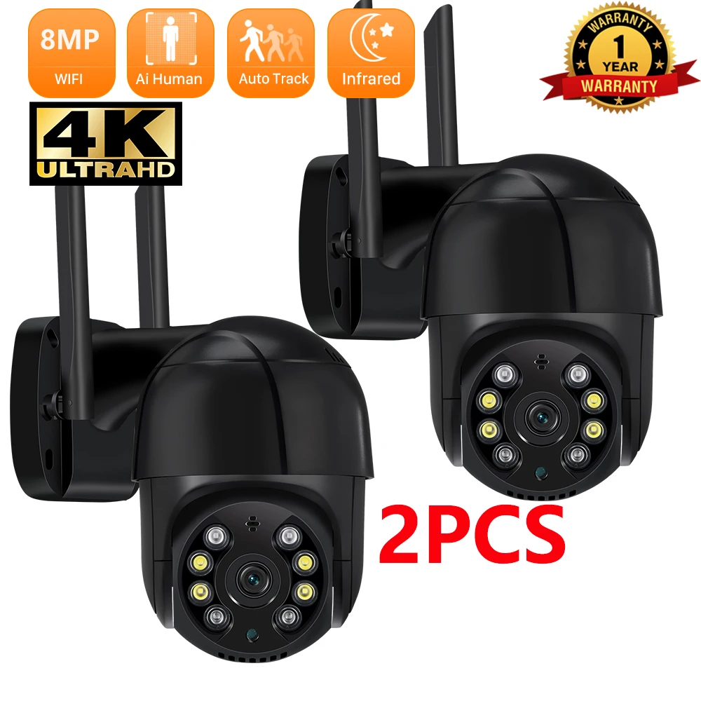 8MP 4K IP Kamera 5MP Drahtlose WIFI Kamera Speed Dome Auto Tracking PTZ Kamera Smart Home Outdoor Überwachung Monitor ICSEE APP Image