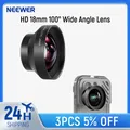 NEEWER HD 18mm 100 ° Obiettivo grandangolare per iPhone Samsung Phone Cage Rig con adattatore per obiettivo da 17 mm Ingrandimento 0,5X