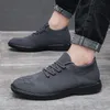 Herren neue Art atmungsaktive Herren Freizeit schuhe elastisch verschleiß feste obere schwarze Turnschuhe leichte Wanderschuhe
