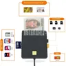 USB-Smartcard-Leser ic/id emv-Kartenleser für Bankkarten-SD/TF/SIM-Kartenleser für Windows 7 8 10