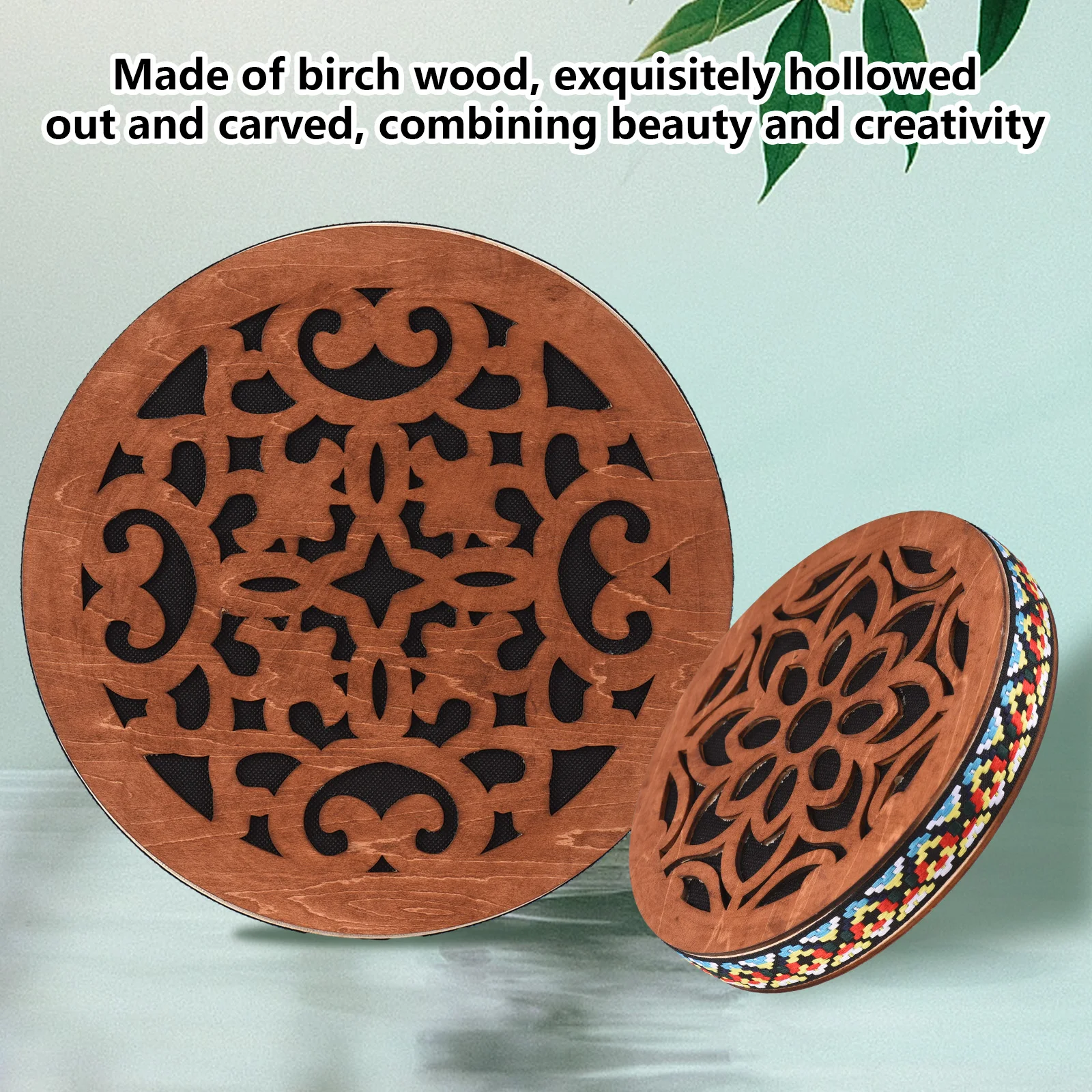 8/12-Zoll Ocean Drum Ethnisches Schlaginstrument Onomatopoeische Musik Tragbares Handtrommelinstrument Klangtherapie Entspannendes Wasser Image