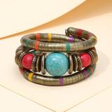 Vintage Bohemian Ethnic Style Chunky Wrapped Bangle African Bracelet Ladies Ornaments