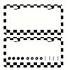 2pcs License Plate Holder Car License Plate Black And White Plaid Pattern License Plate For Car