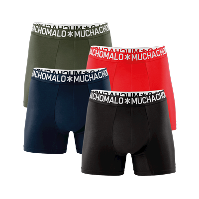 Muchachomalo Herren Boxershorts – 4 Stück – Herren Unterhosen Image