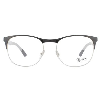 Ray-Ban Square Schwarz Silber Herrenbrille Rahmen